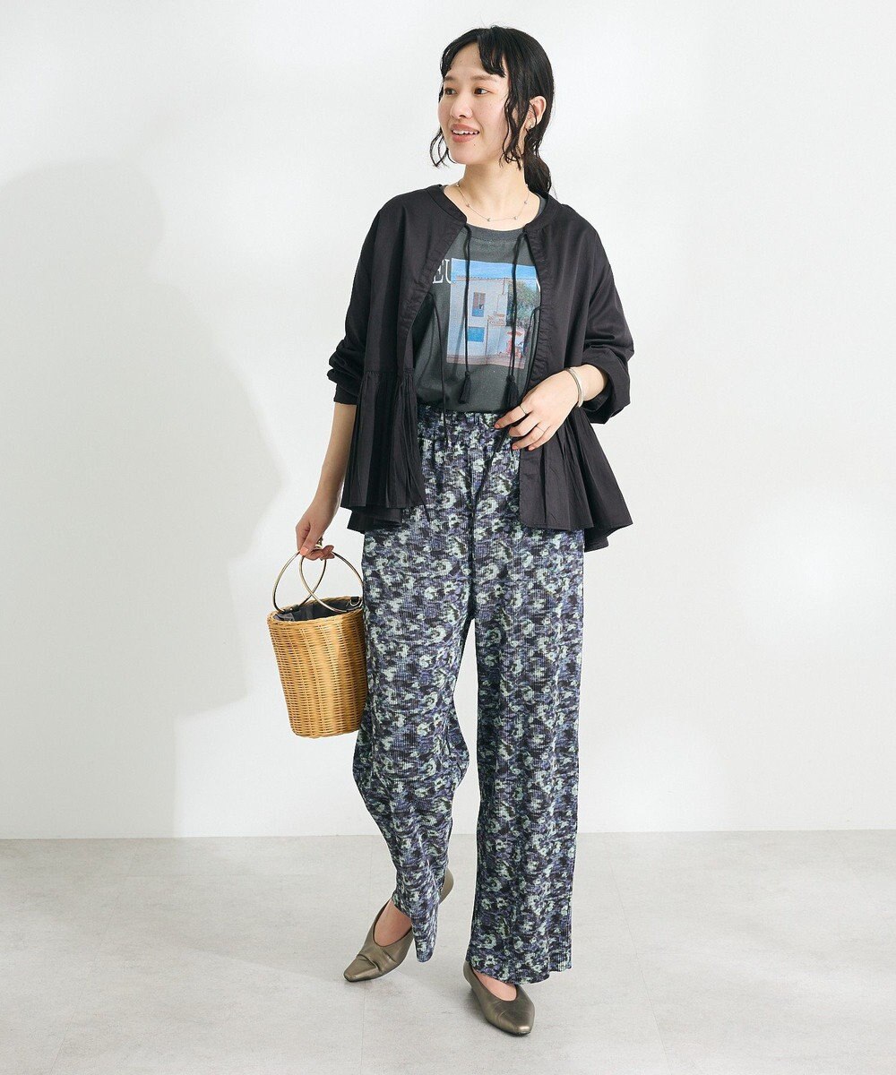 CRAFT STANDARD BOUTIQUE フリンジ紐付ペプラムブラウス 