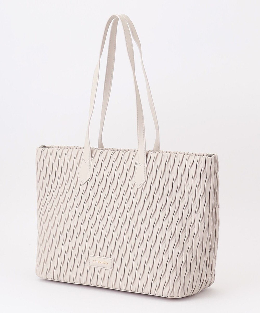 LA BAGAGERIE ランダムプリーツトートバッグ 