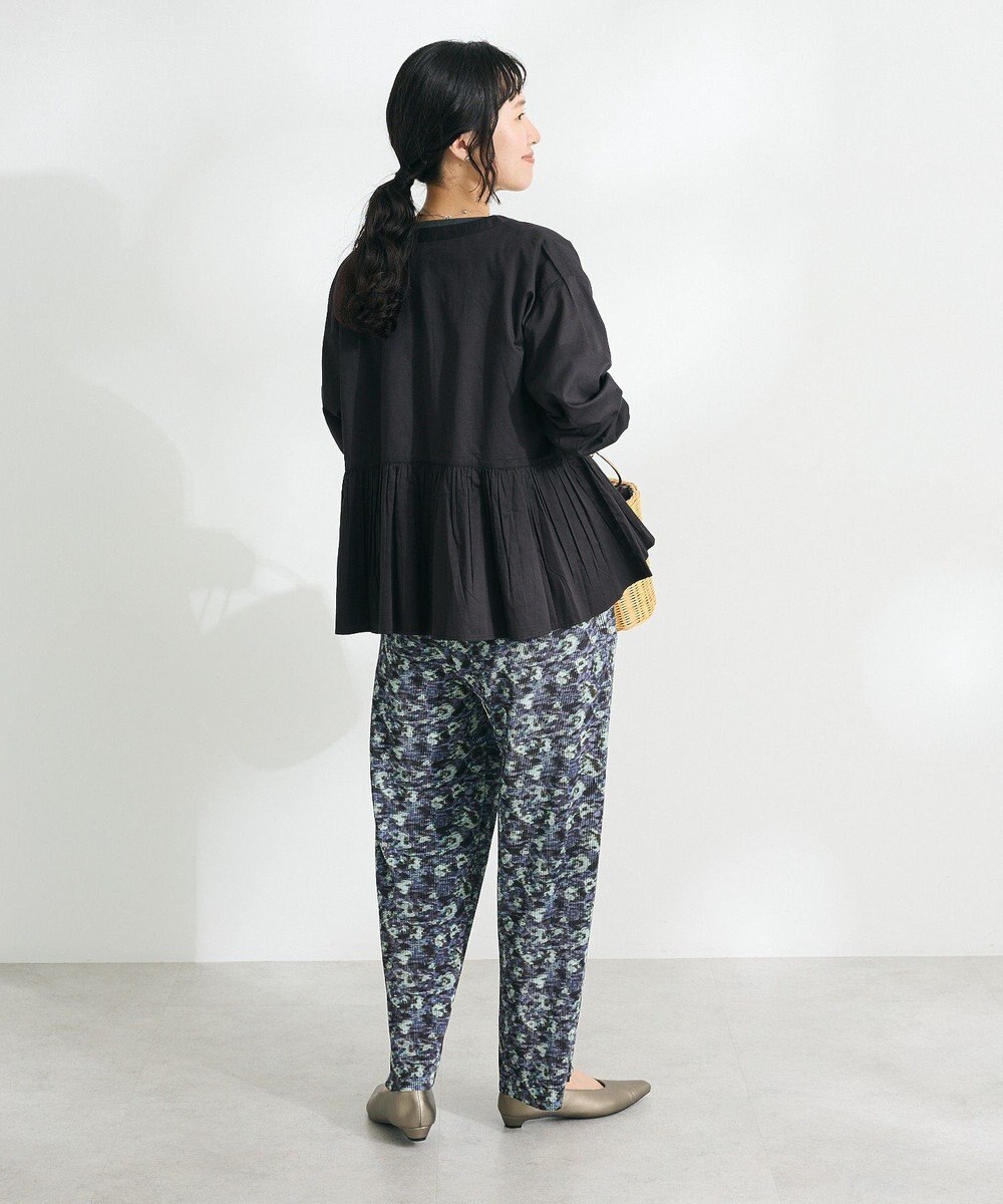 CRAFT STANDARD BOUTIQUE フリンジ紐付ペプラムブラウス 