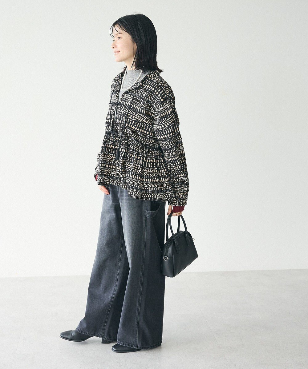 CRAFT STANDARD BOUTIQUE フリンジ紐付ペプラムブラウス 