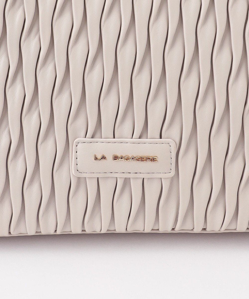 LA BAGAGERIE ランダムプリーツトートバッグ 