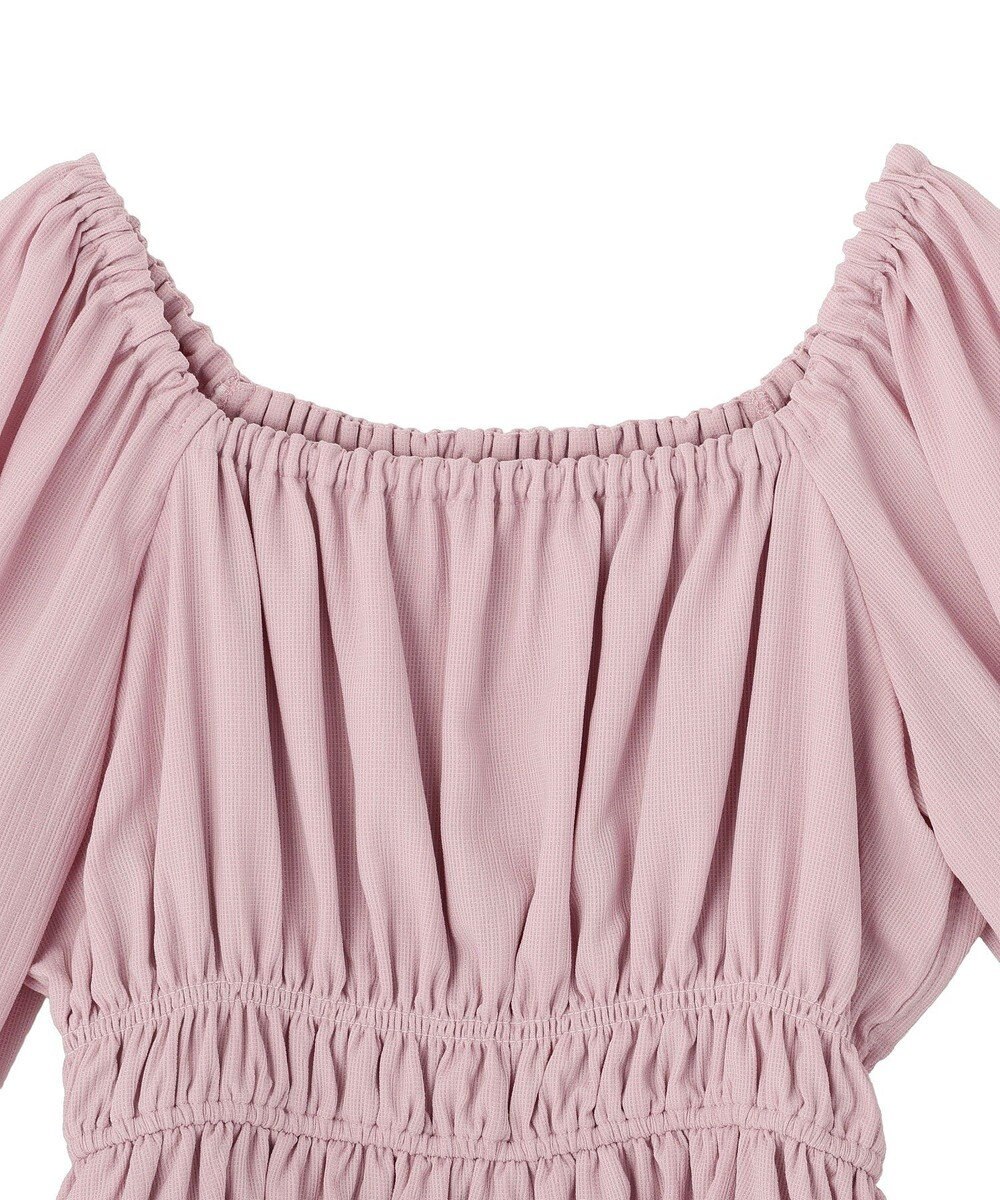 earth music&ecology バルーンヘムブラウス 