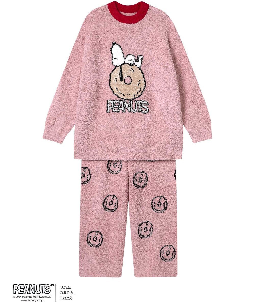 une nana cool 【スヌーピー】PEANUTS × une nana cool プルオーバー＆ロングパンツセット SNOOPY 