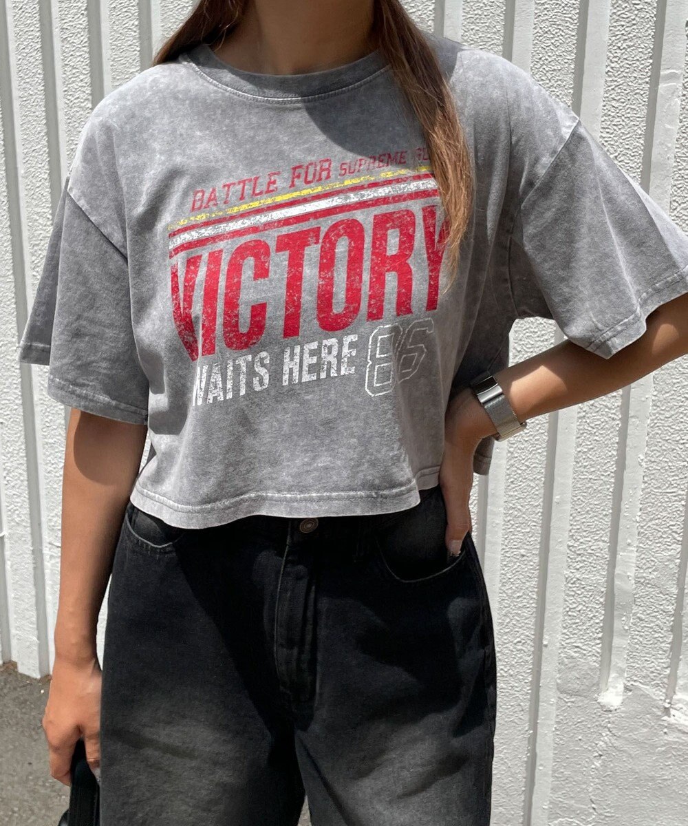 WEGO ヴィンテージウォッシュショートT 