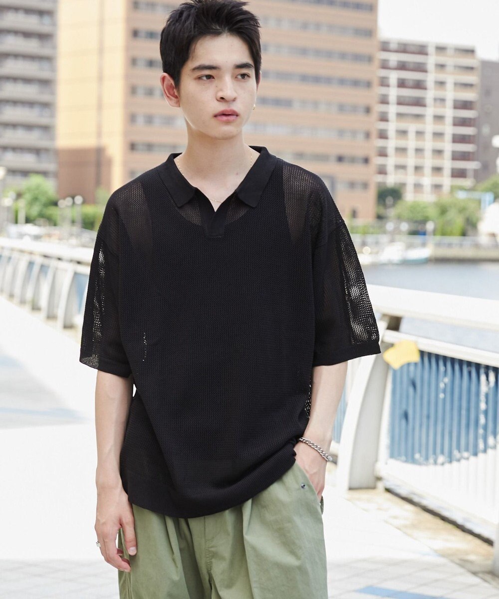 WEGO メッシュポロニットプルオーバー（S） 