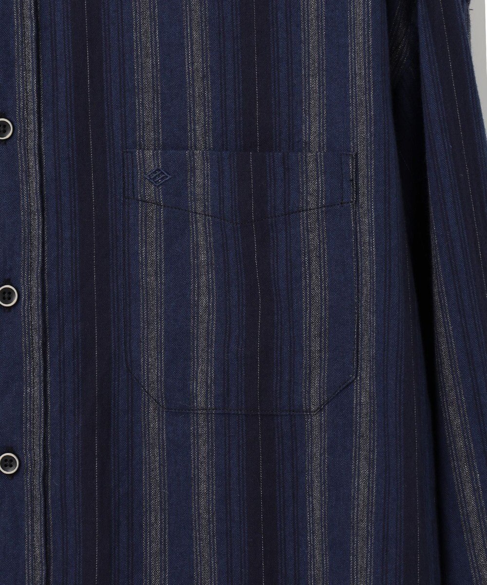 JOSEPH ABBOUD MOUNTAIN 【SPACE／UNISEX】JCヘリンボンワイドストライプ シャツ 