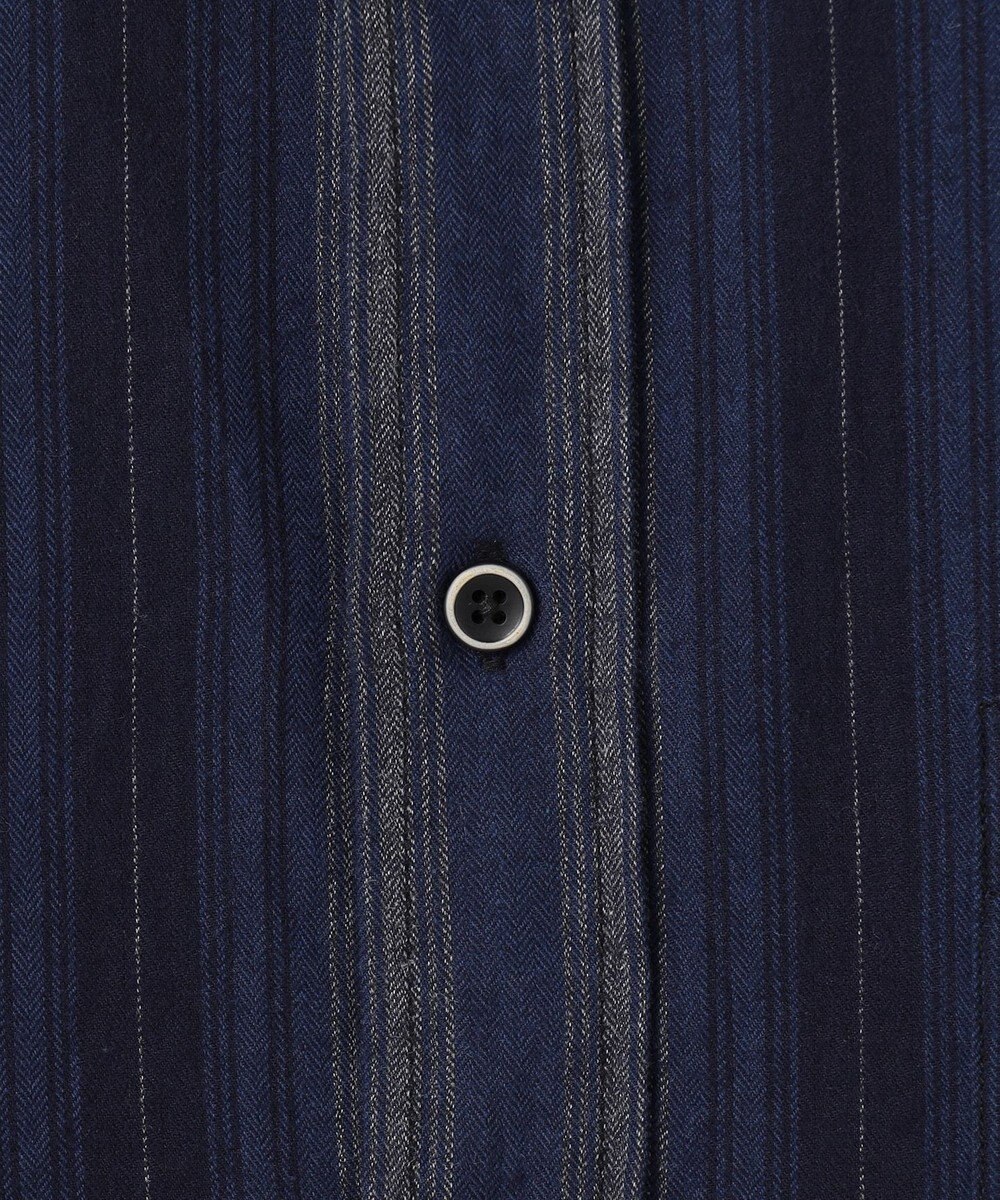 JOSEPH ABBOUD MOUNTAIN 【SPACE／UNISEX】JCヘリンボンワイドストライプ シャツ 