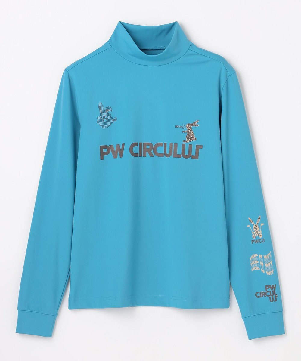 PW CIRCULUS 【吸水速乾 / UV遮蔽率99.5% UVカット / ストレッチ】【WOMEN】ラビットグラフィック ロングスリーブモックT ゴルフウェア レディース 