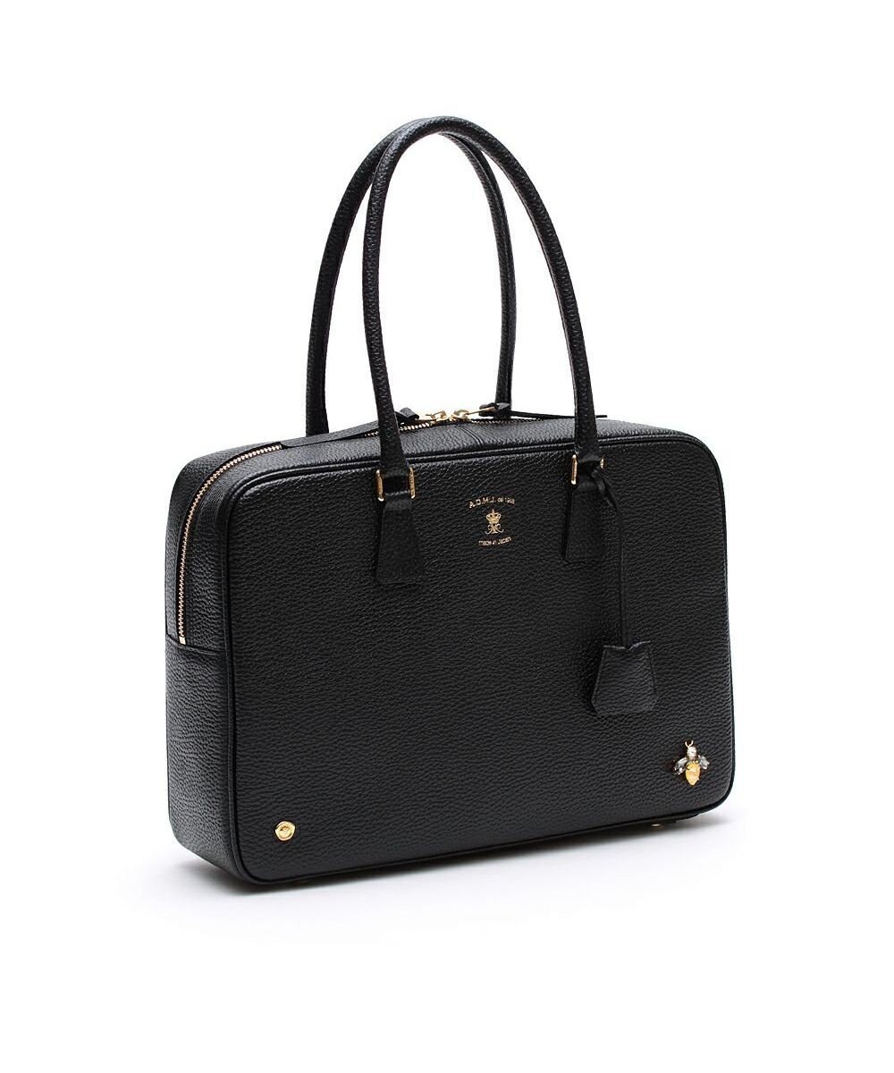 A.D.M.J. 【牛革】アノニマス/A4サイズ対応クリスタルビー付ボストン34cm 