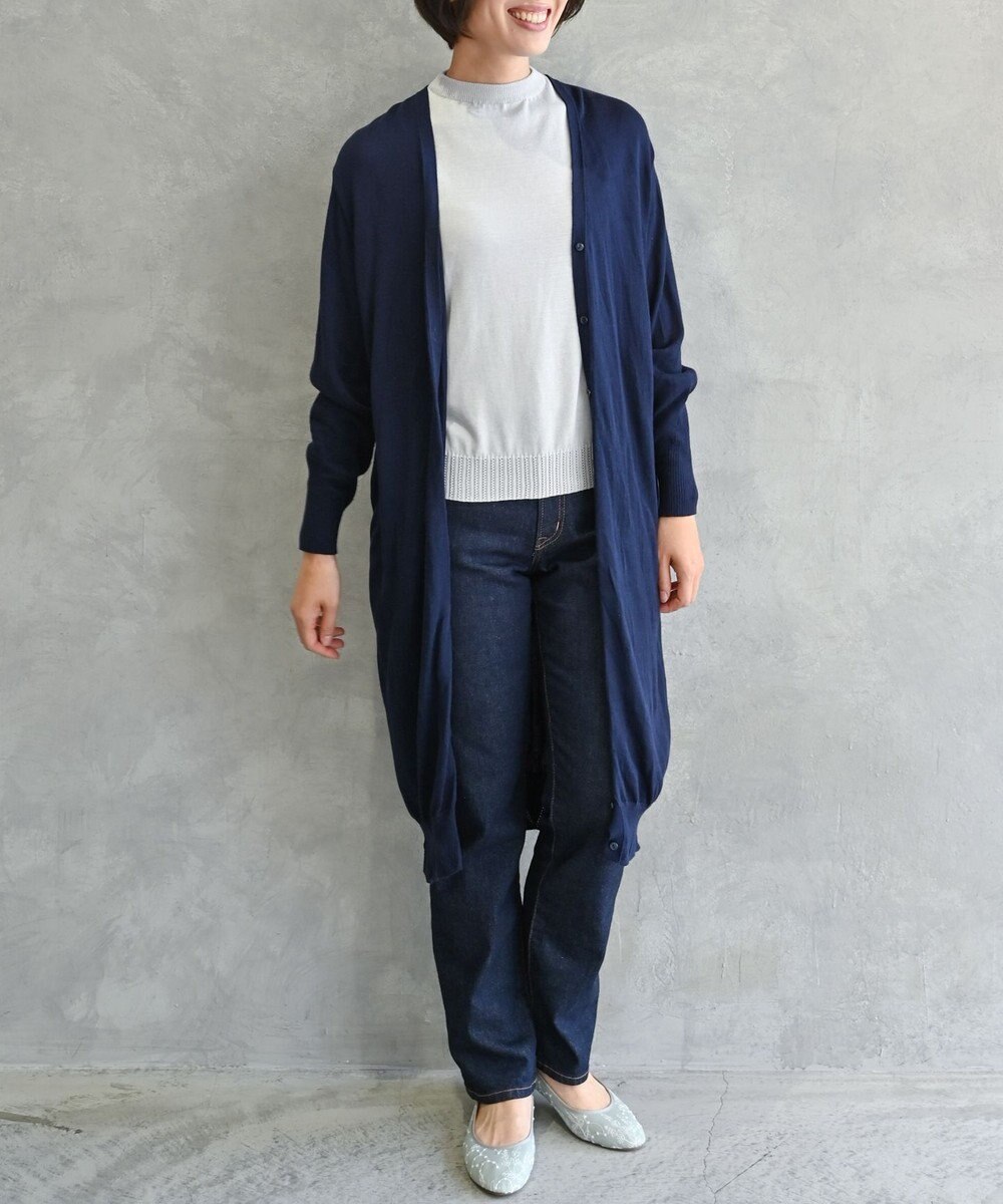 muuc 〈高品質シルク＆スーピマ超長綿〉〈洗えるニット〉ノースリーブボトルネックプルオーバー 