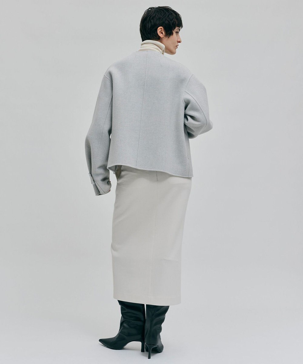 BEIGE， GRASSE / リバーウールクロップドコート 