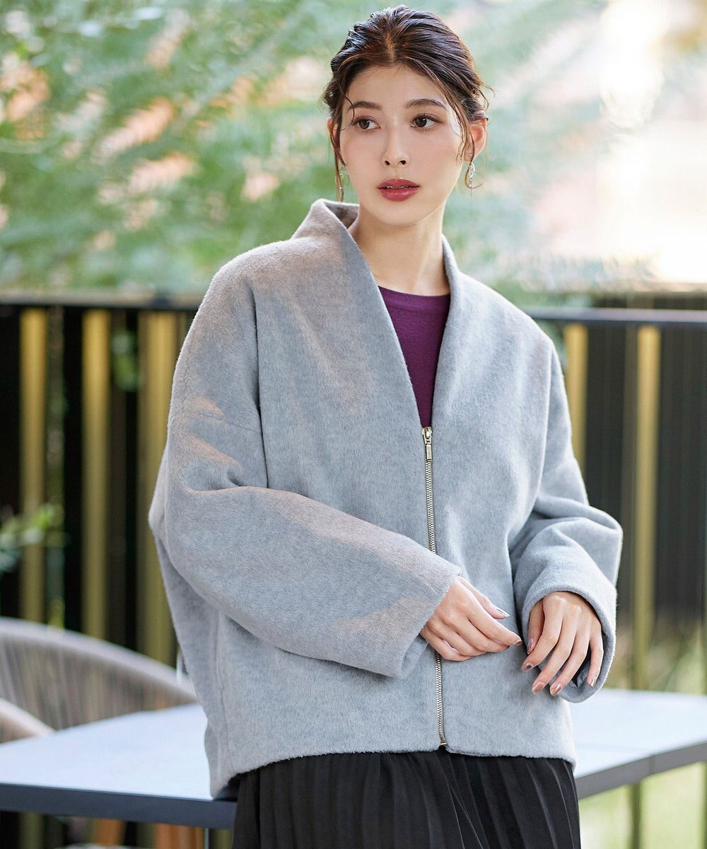 Tiaclasse モッサ風ダブルフェイスコート 