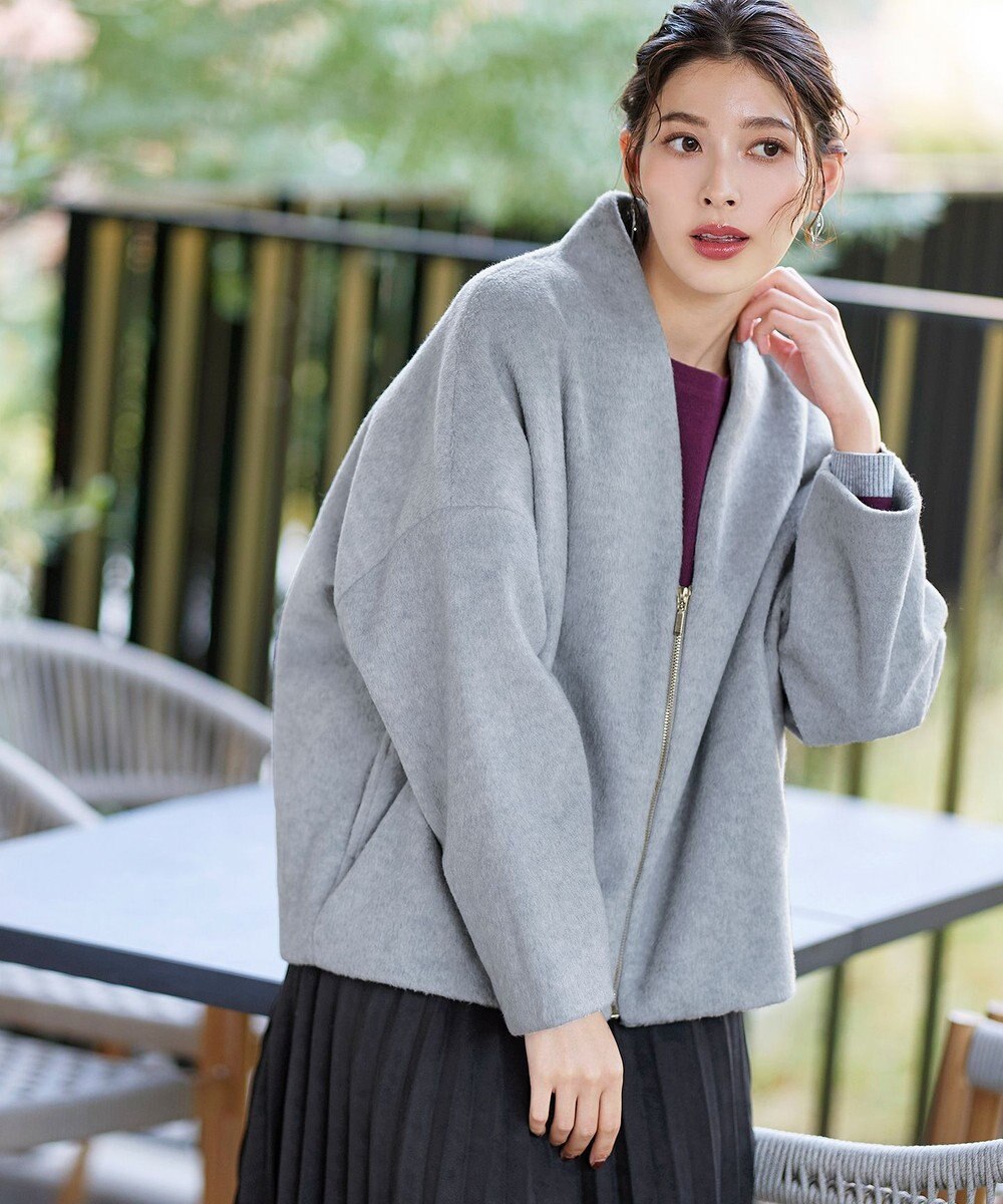 Tiaclasse モッサ風ダブルフェイスコート 