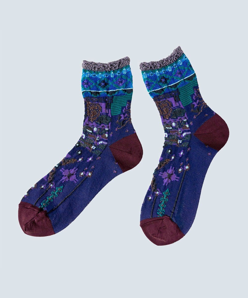 COQ USAGI FARM ラメショートソックス 