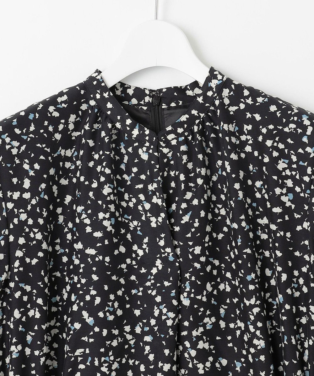 J.PRESS LADIES L 【洗える】スパンローンフラワープリント ワンピース 