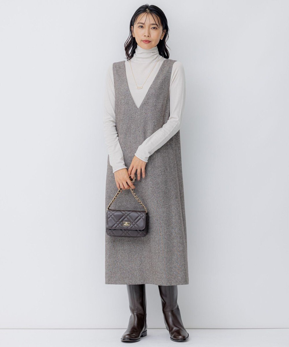 23区 【洗える】スムージーコットン シアー ニット 