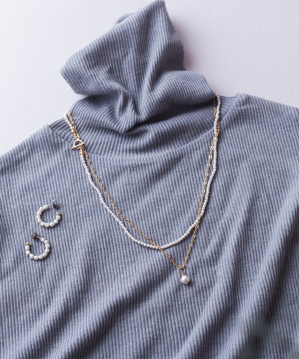 Pisceans ベビーパール&デザインチェーン2setネックレス 