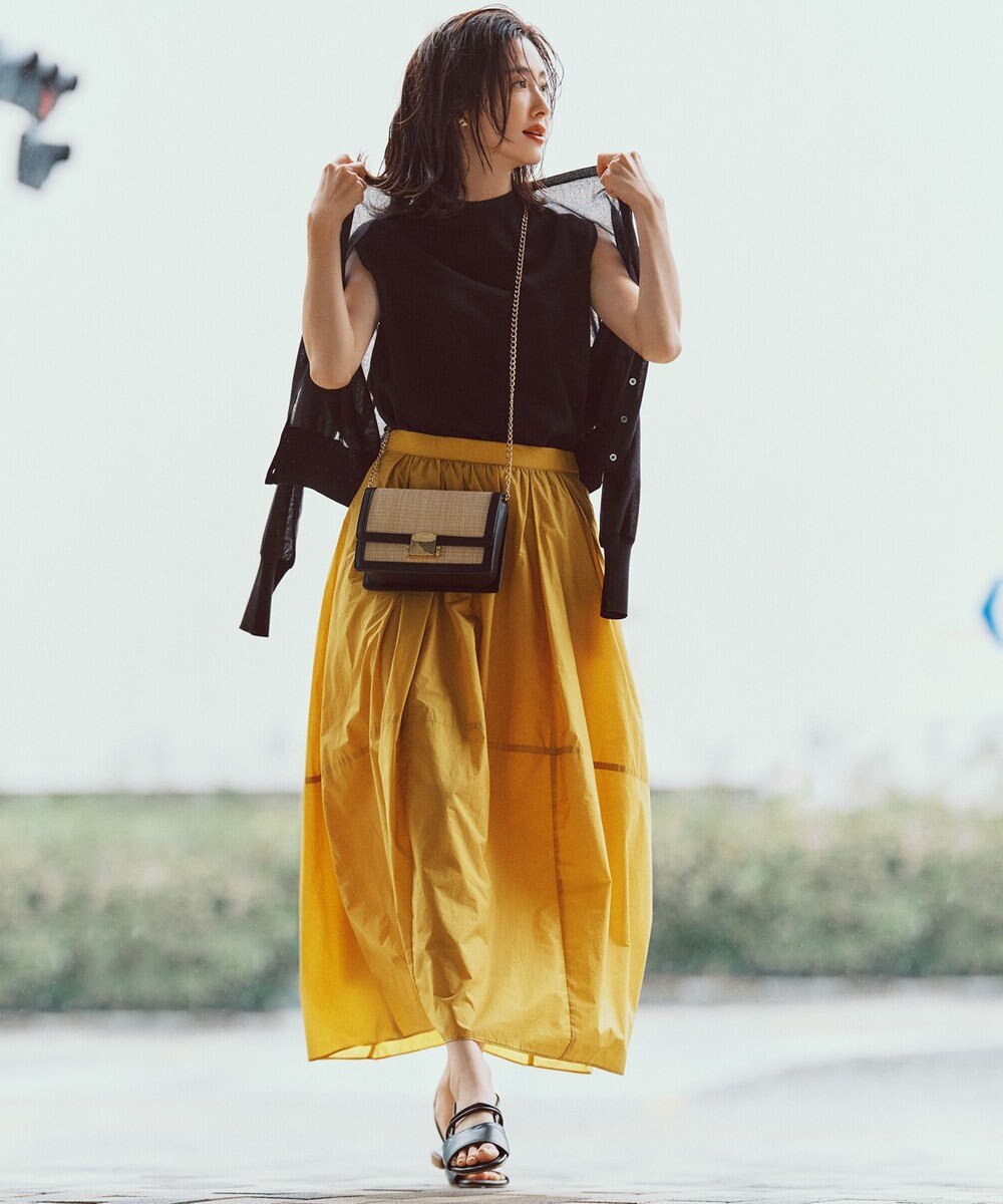 23区 S 【洗える】ナイロンコットンポプリン スカート 