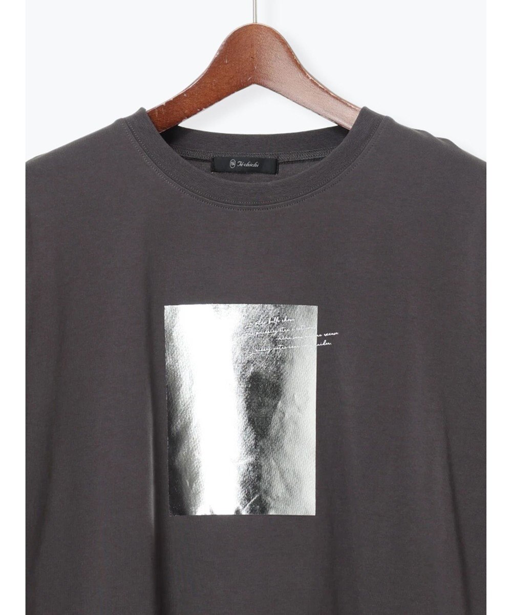 Te chichi 箔プリントロングTシャツ 