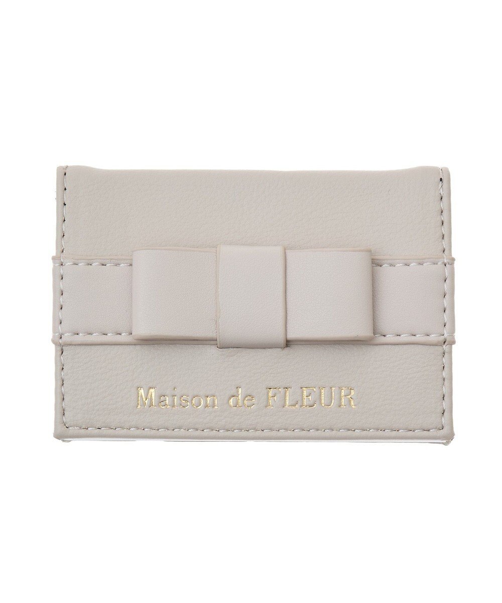 Maison de FLEUR オペラリボンカードケース 
