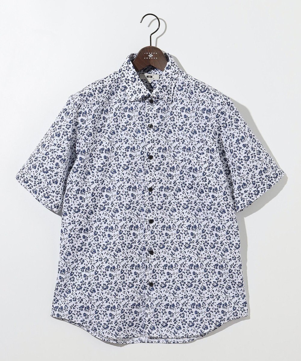 JOSEPH ABBOUD 【サスティナブル】コットンリヨセルリネンフラワープリント シャツ 