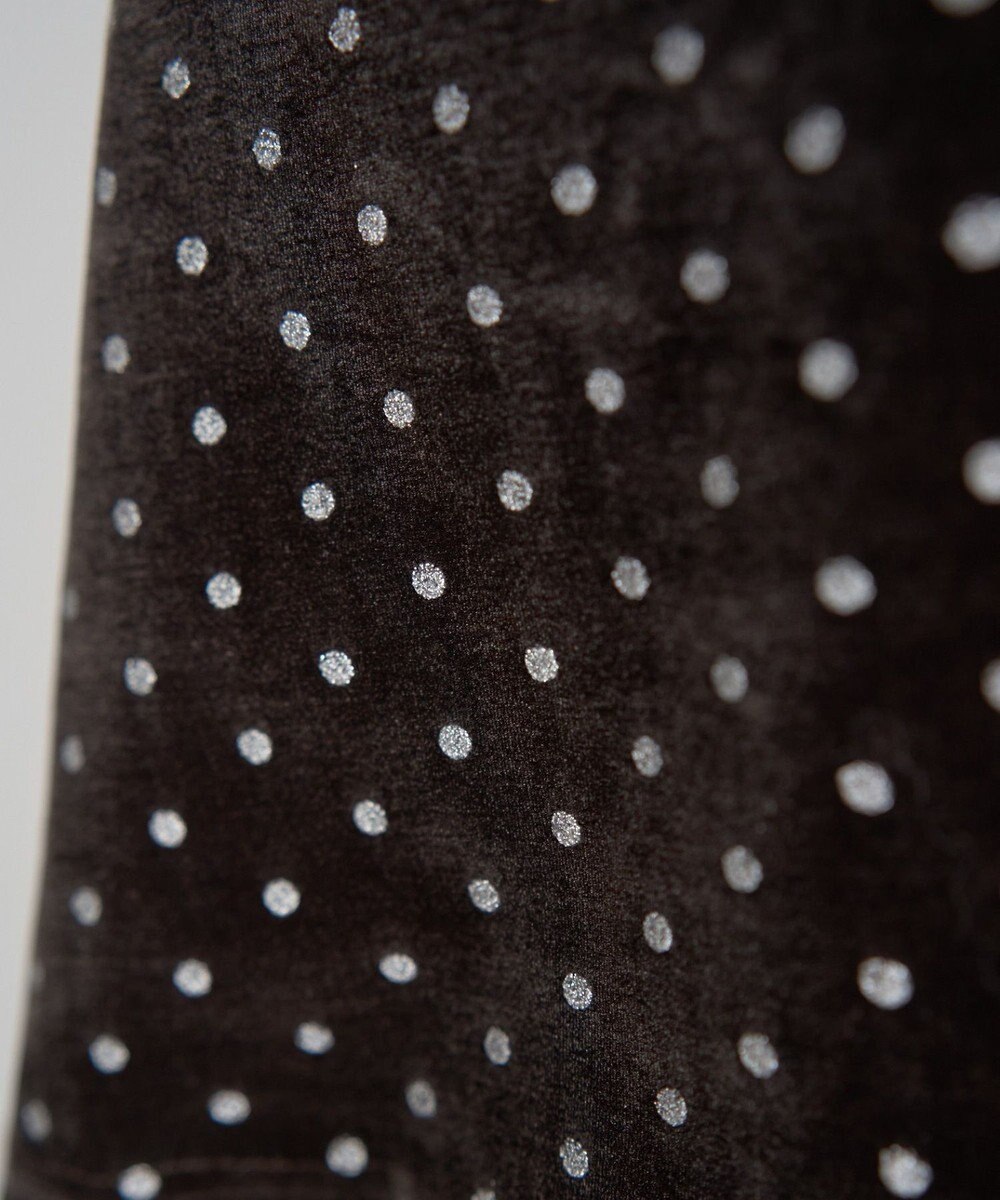 YECCA VECCA グリッタードットベロアオーバーキャミ 