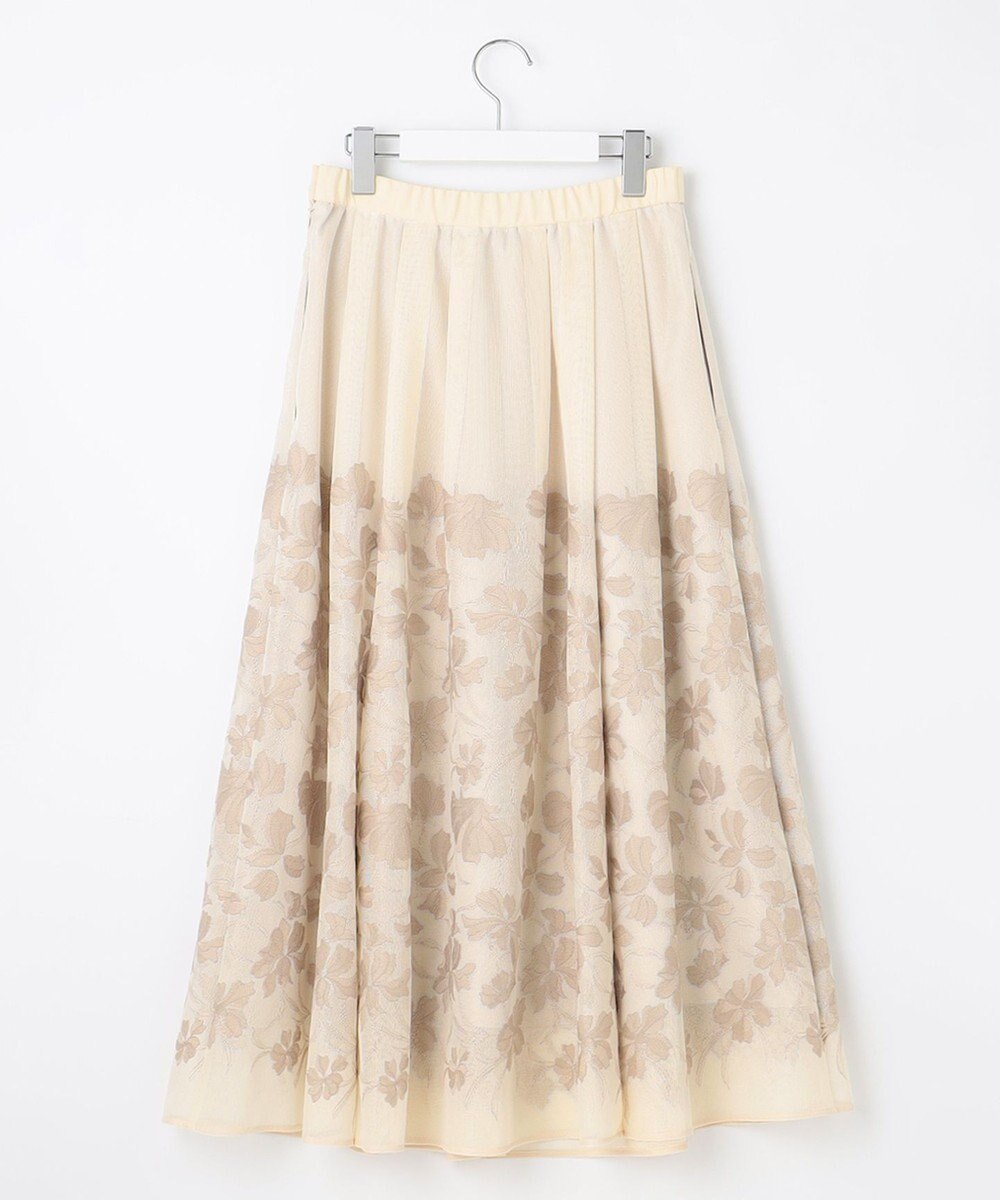 自由区 【Premium Collection】フラワーエンブロイダリーチュール  スカート 