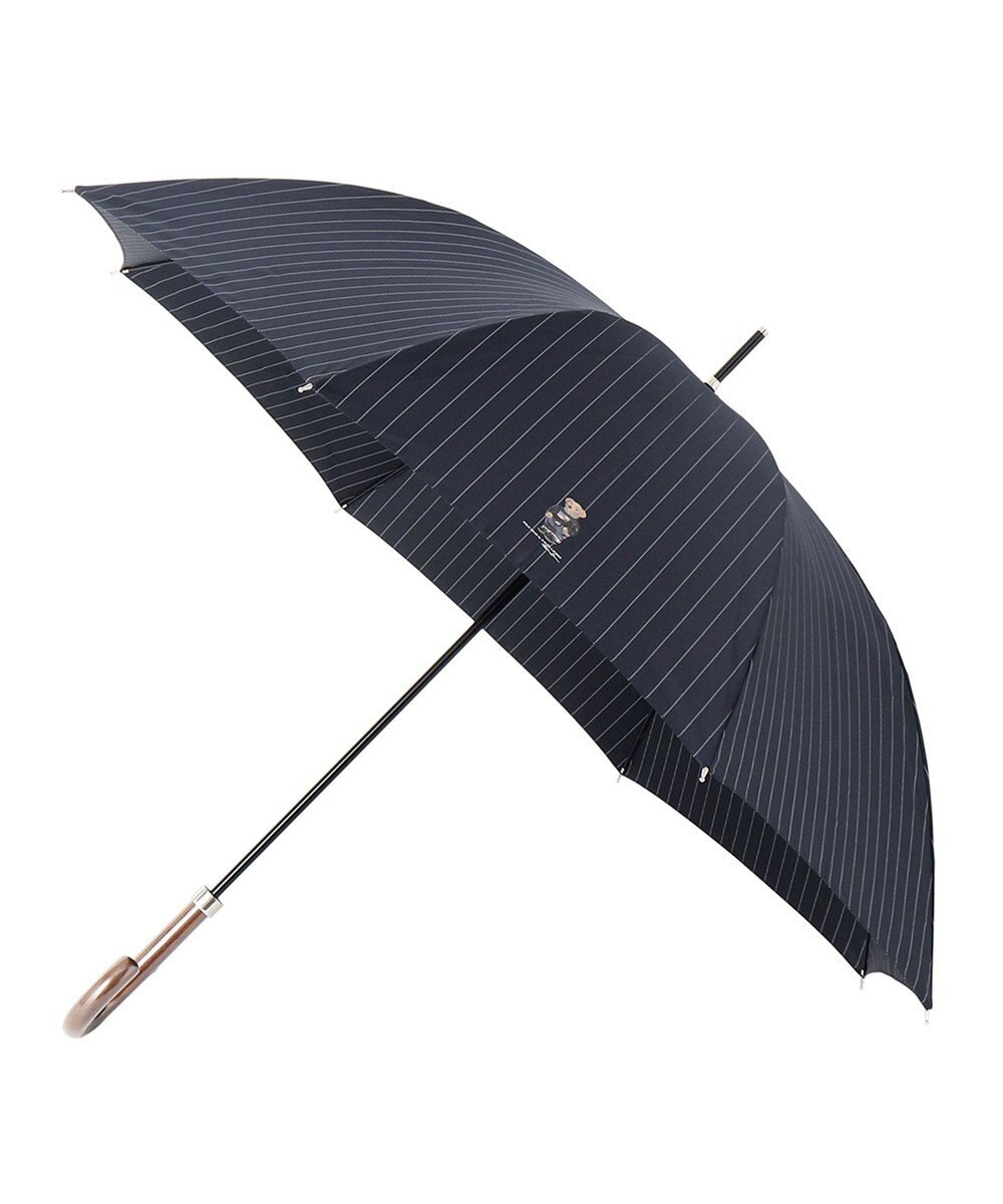 MOONBAT POLO RALPH LAUREN メンズ 長傘 ストライプ×BEAR 65cm 