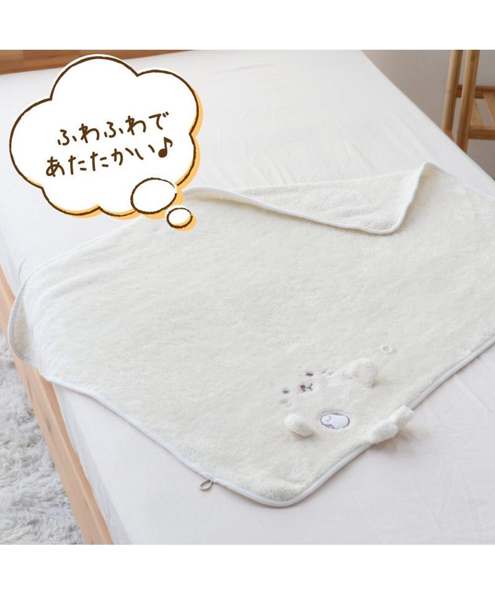 Mother garden しろたん くるっと膝掛け 《シマエナガ》 70×95cm 