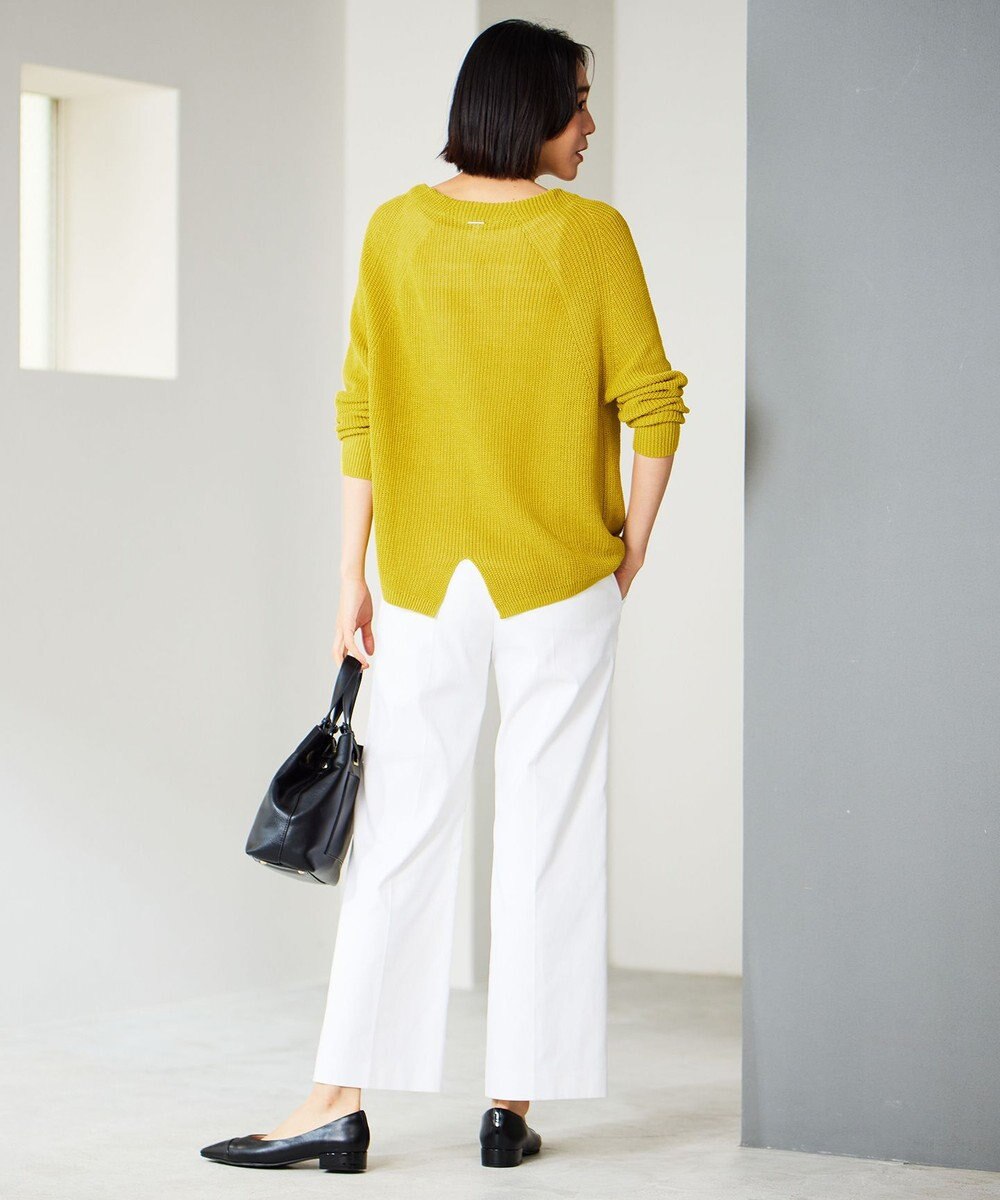 自由区 【接触冷感・UVカット・吸水速乾・洗える】シェルタリングオックスストレート パンツ 