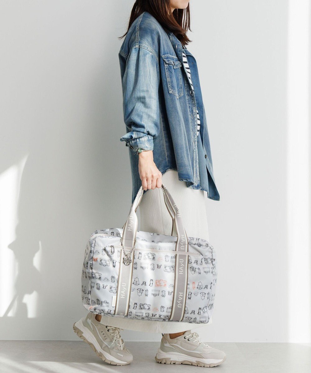 ACE BAGS & LUGGAGE HAyU × ace.  フォールディング 折り畳みボストンバッグ 猫柄 32L 17863 