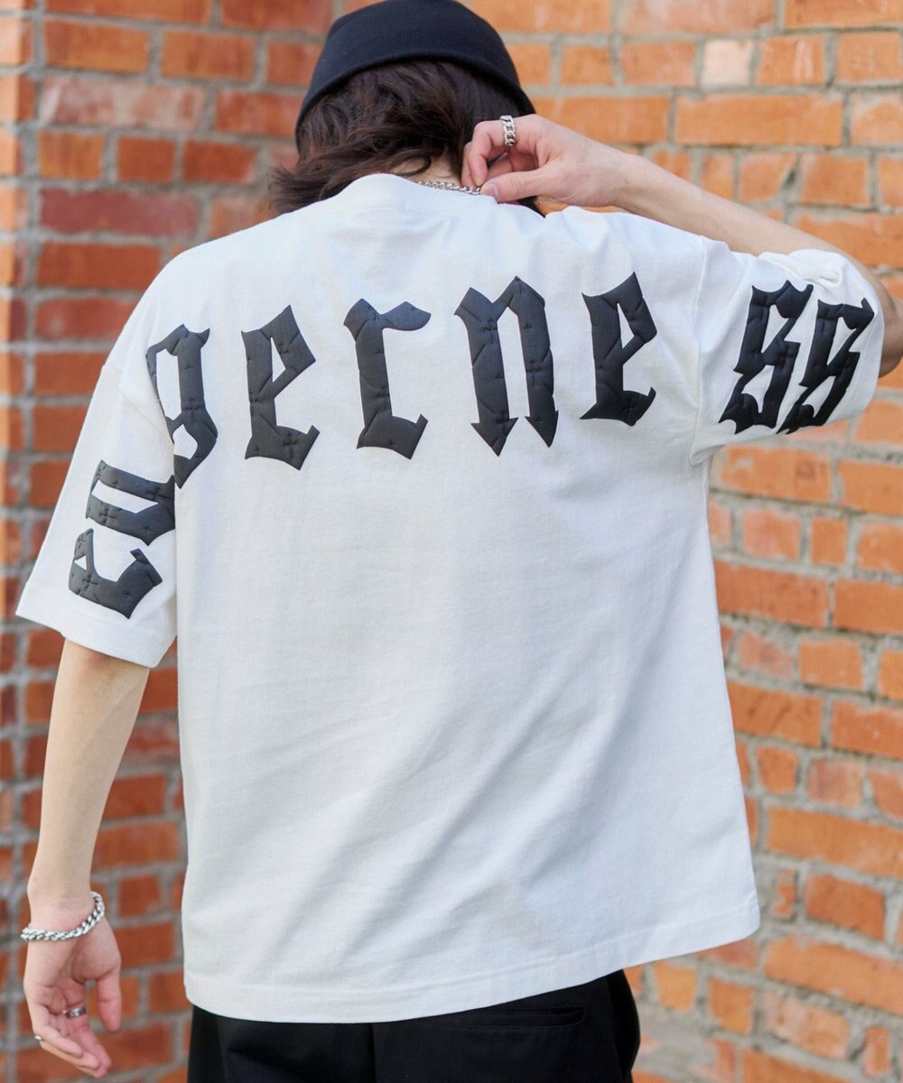 WEGO 【ユニセックス着用ITEM/MLサイズ展開】アクセ付きストレートライングラフィックT（SS） 