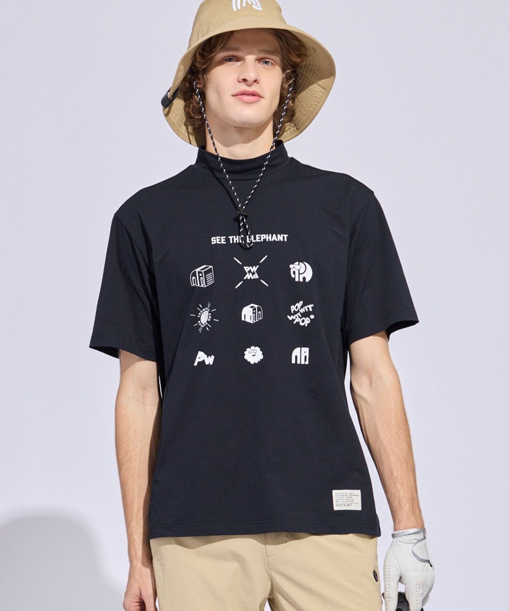 PW CIRCULUS 【MEN】9モチーフモックネック ゴルフ 
