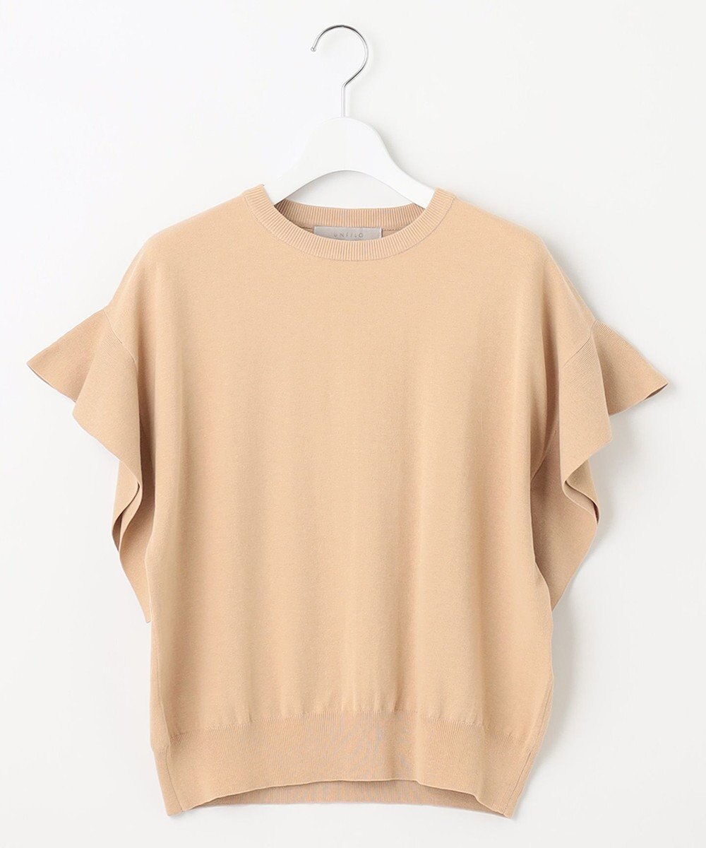 UNFILO UVモイストフレアースリーブニット 