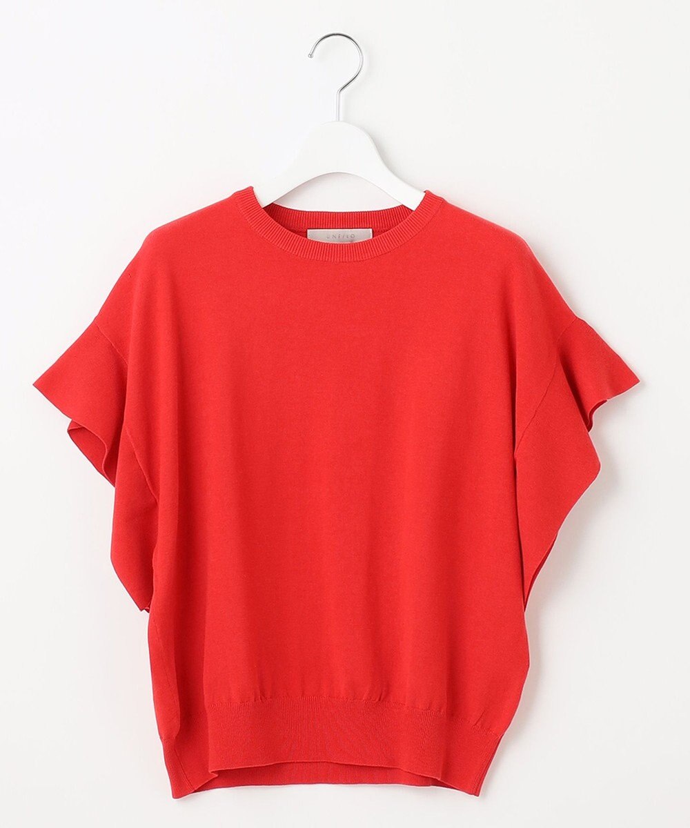 UNFILO UVモイストフレアースリーブニット 