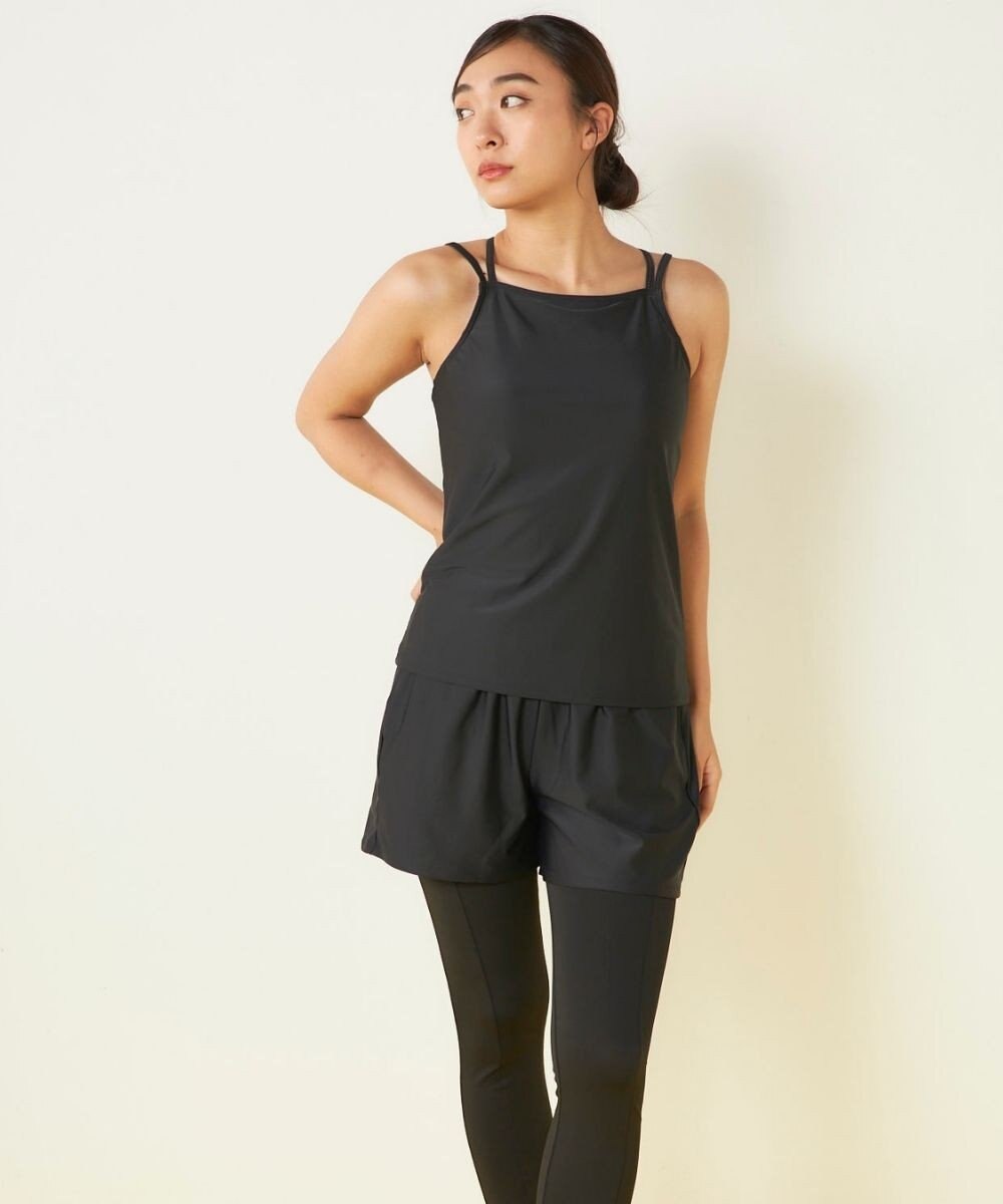 OP／FILA 【ocean pacific】モックネックラッシュガード付き 水着5点セット 