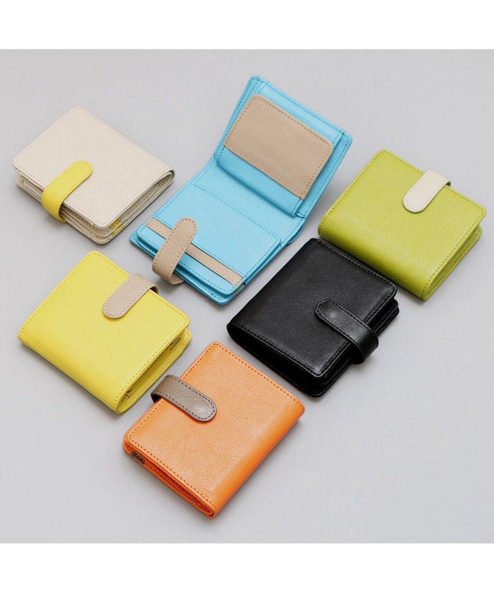 UNBILLION アトランタ ATLANTA / 牛革二つ折りカラーコンビウォレット 