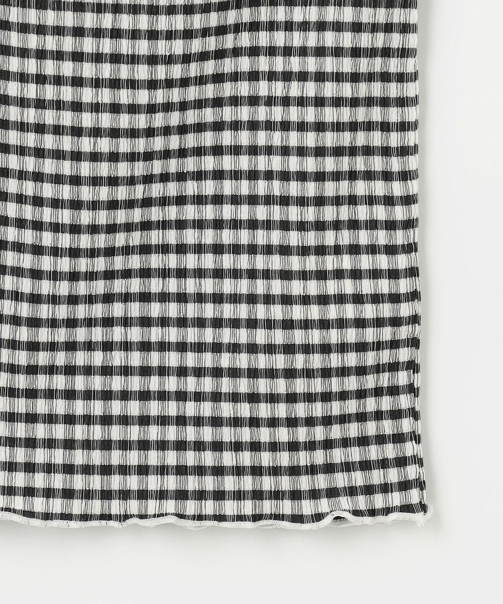 ANY KIDS シアー ギンガム 七分袖 Tシャツ 