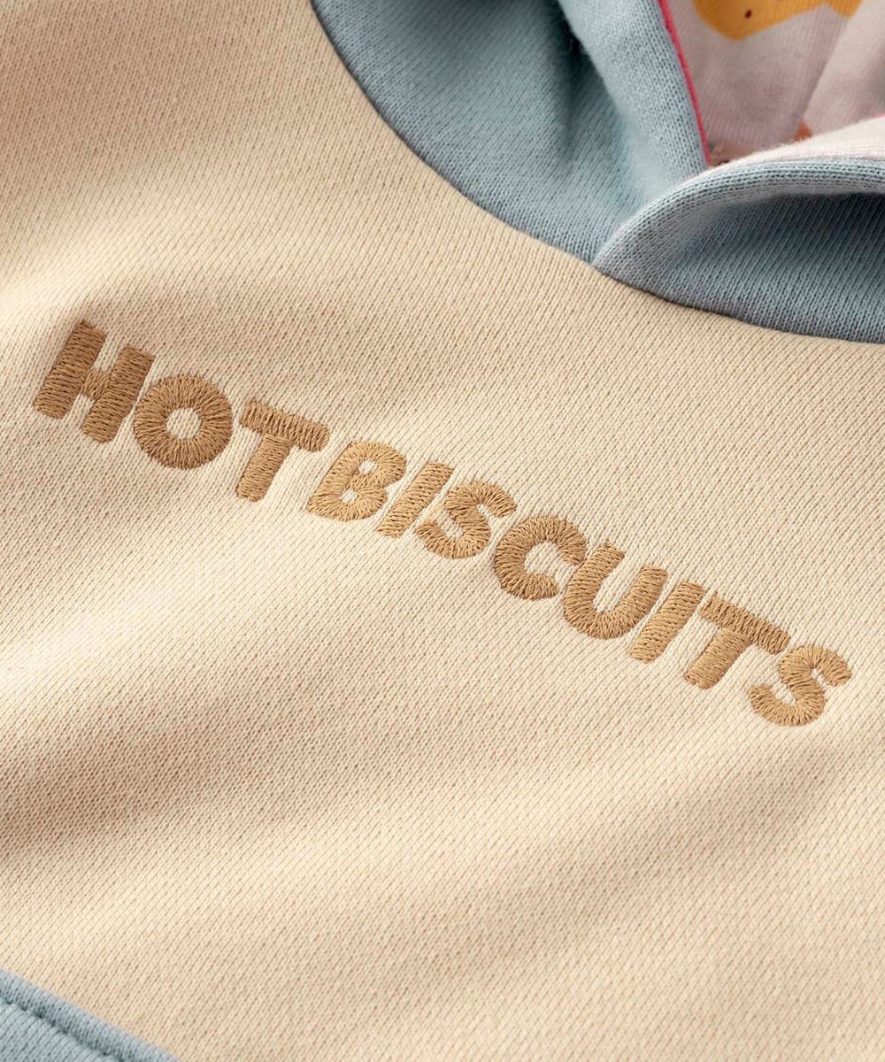 MIKI HOUSE HOT BISCUITS 【80-120cm】【NEW Color Series】裏毛パイル素材 パステルカラー フーディ 