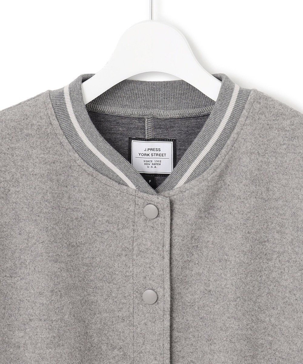 J.PRESS YORK STREET 【WOMEN】NEEDLE JERSEY オーバーサイズスタジャン 