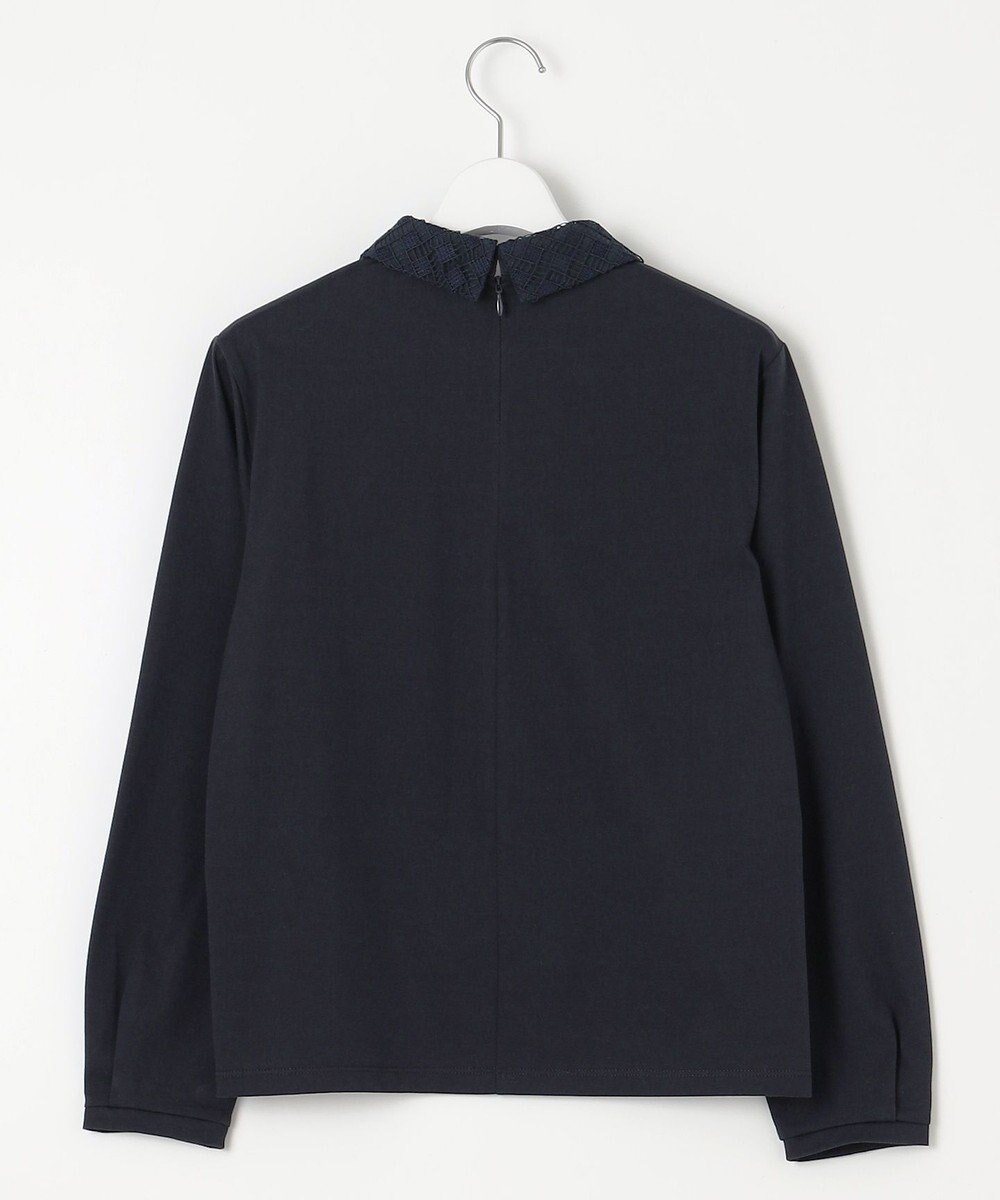 J.PRESS LADIES プレーティングジャージー レース襟 カットソー 