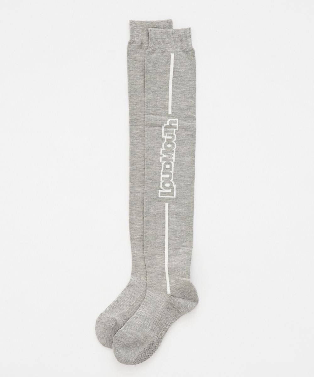 FILA GOLF／marie claire 【LOUDMOUTH】ロゴ入りニーハイソックス 