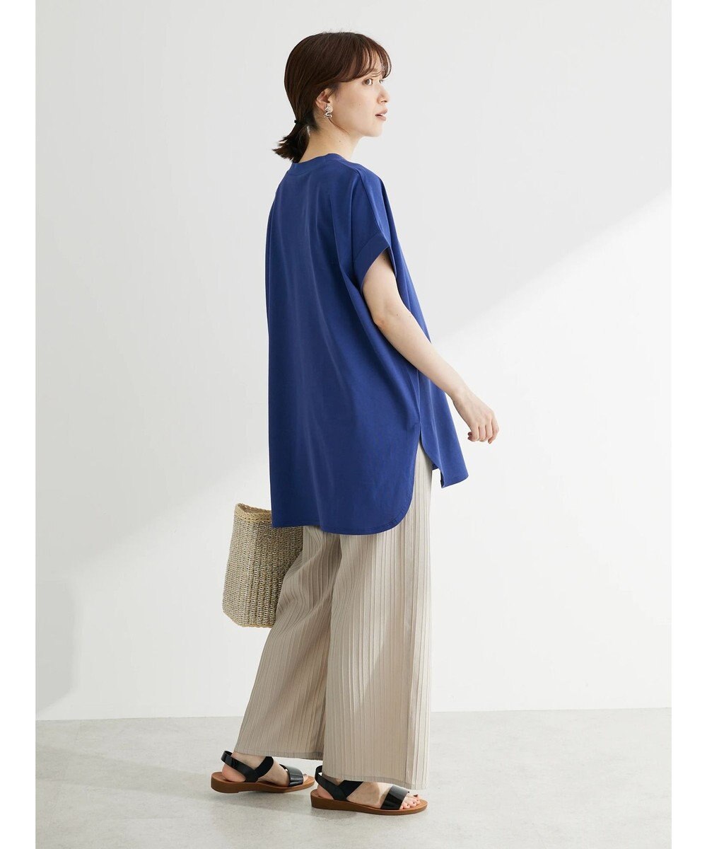 Green Parks 汗じみ防止Ｗカフスフレンチチュニック 