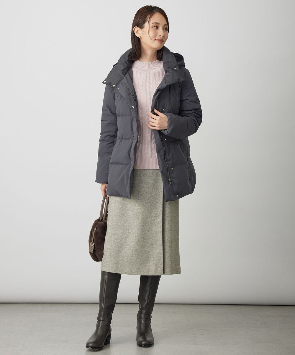 J.PRESS LADIES L WOOL BLEND AIR ハイネック ニット 