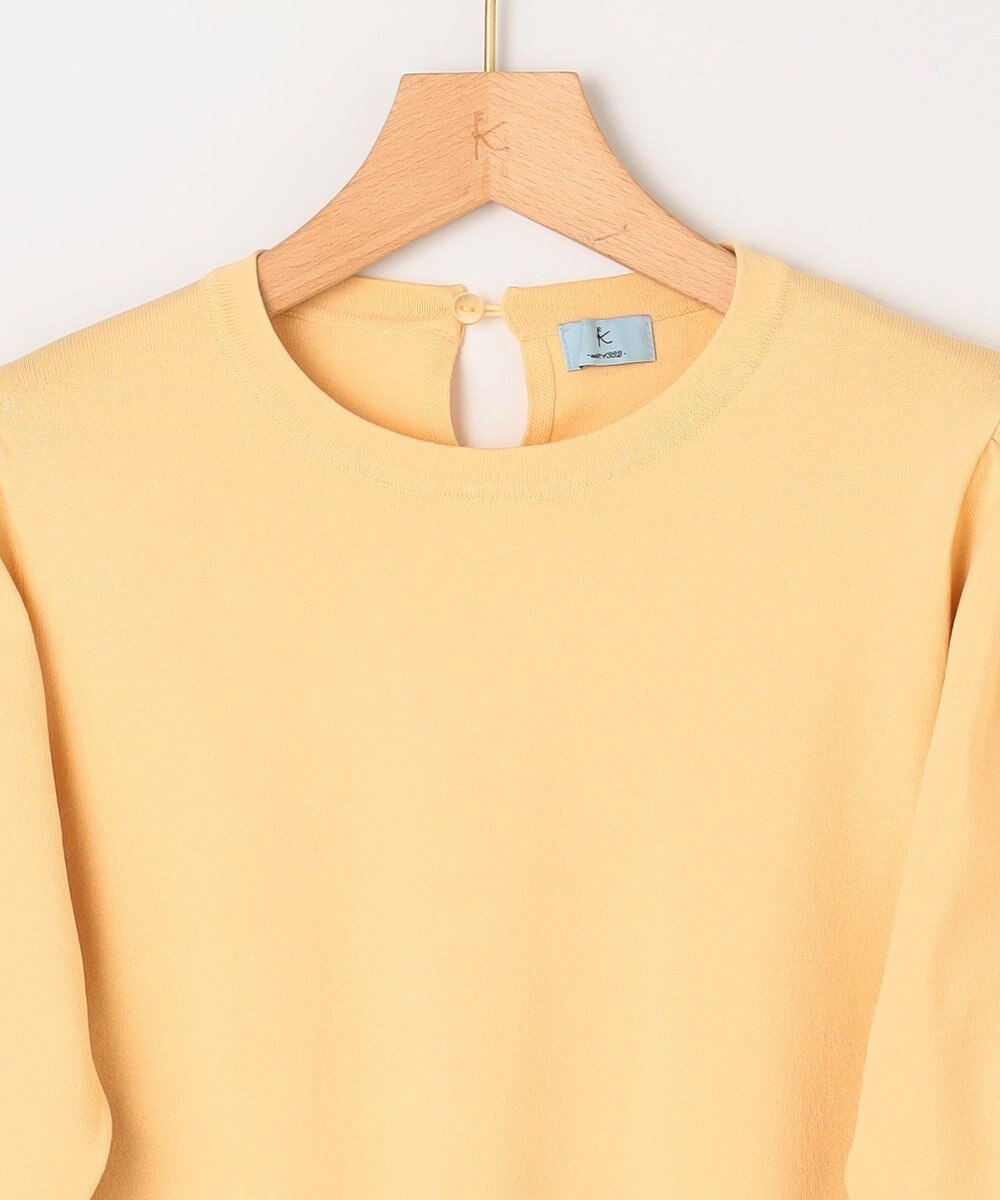 組曲 L 【UVケア・接触冷感】MINA 6分袖ニットプルオーバー 