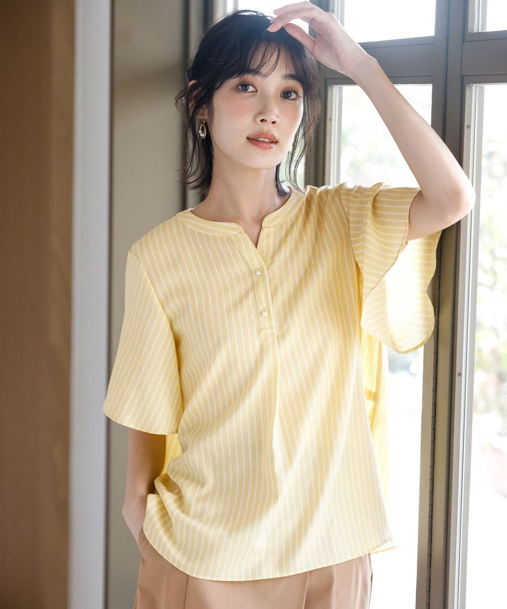 ANY SIS スムージーポリエステル スキッパー ブラウス 