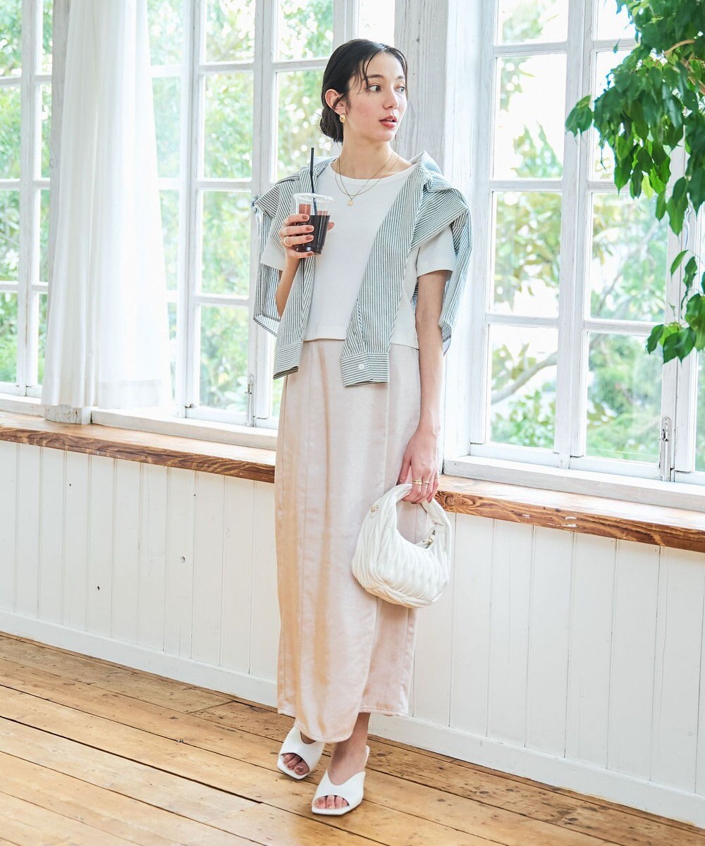 WEGO 【洗える/SML】コンパクトリブT 