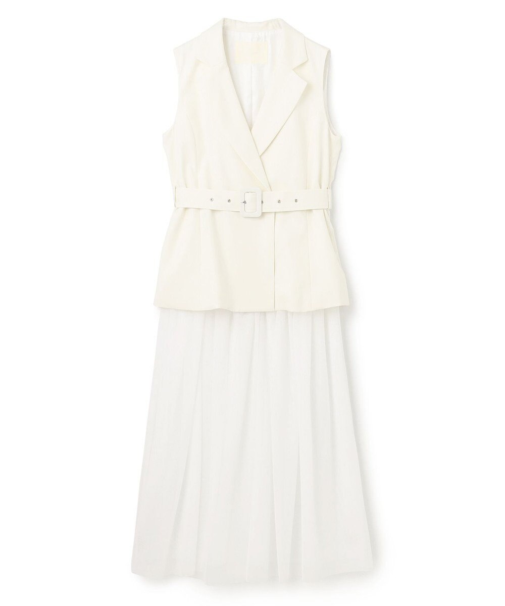 GRACE CONTINENTAL テーラーチュールワンピース 