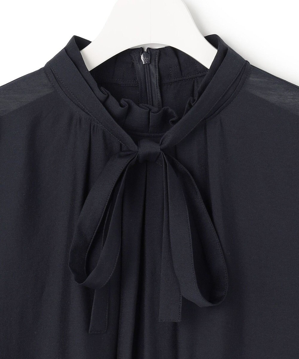 23区 【先行予約】TRオーガンジー 2WAY ボウタイブラウス 