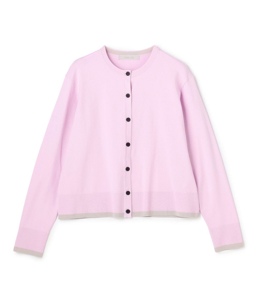 UNFILO マイビューティニット バイカラー カーディガン 
